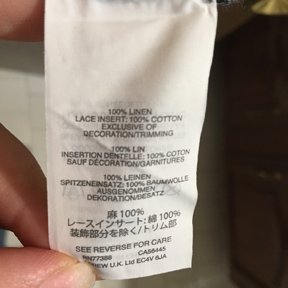 J. Crew Navy and White Striped Linen Tee - Picture 4 of 5